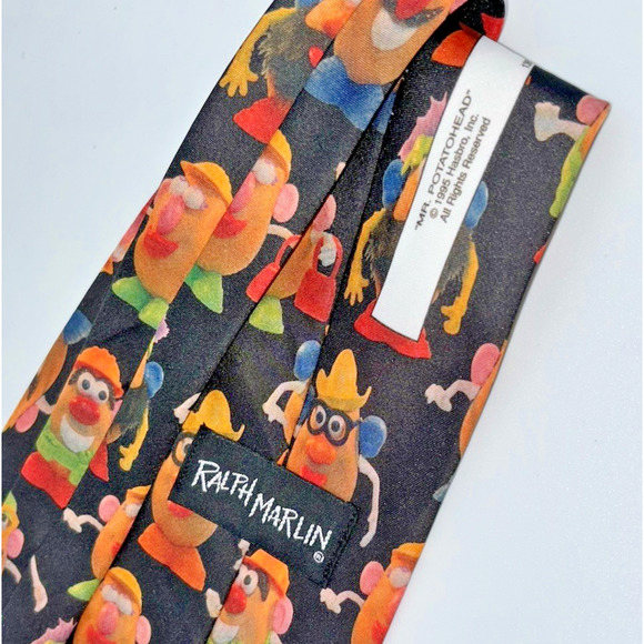 Mr Potato Head Tie Ralph Marlin 1995 Novelty 59” Long Made USA Necktie Toy Story - Picture 4 of 7